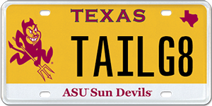 Asu Sparky Plate