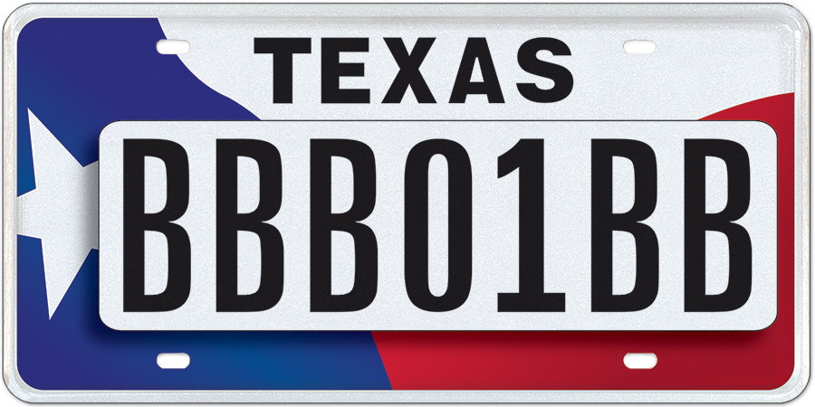 Texas Flag - Specialty plate in Texas