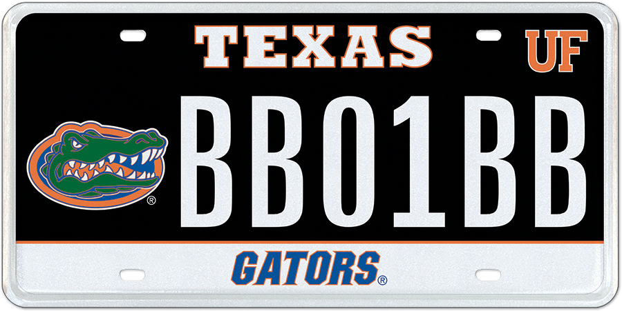 Pre-order - University of Florida - Specialty plate in Texas